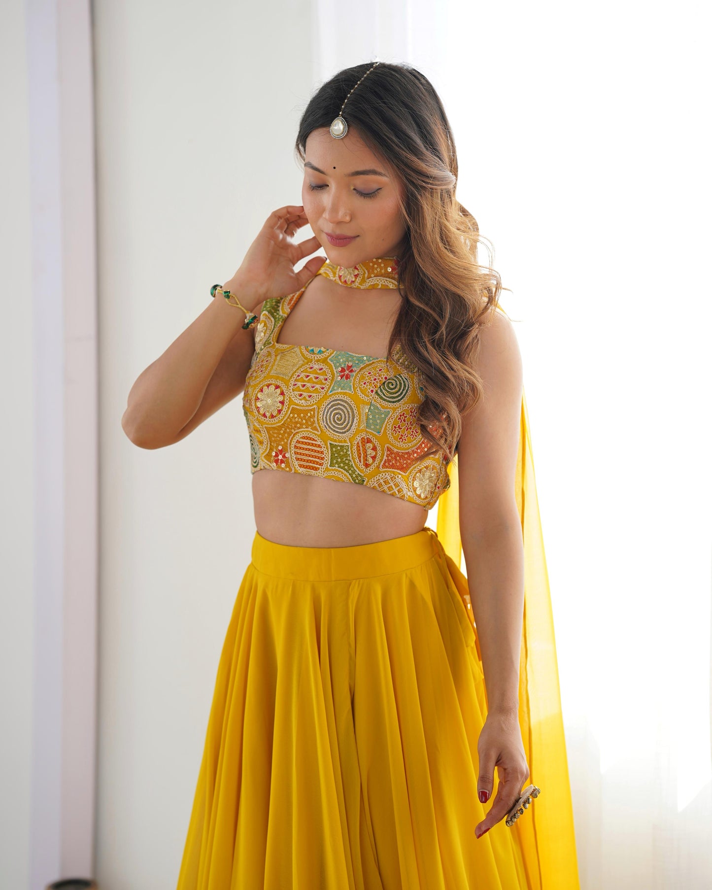 Blooming lehnga choli