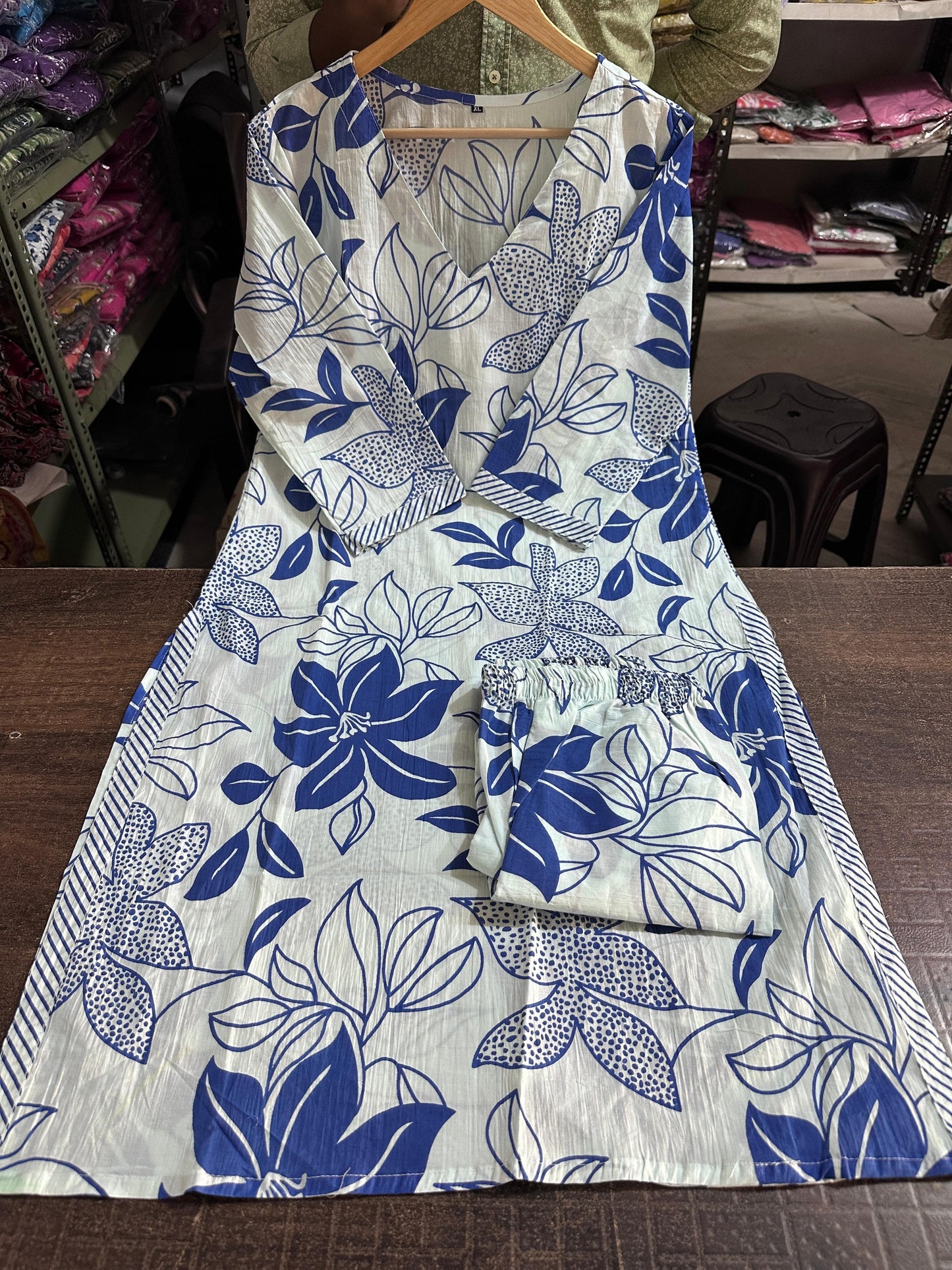 Floral leaf Kurti