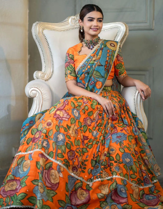 Kalamkari lehnga