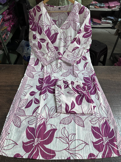 Floral leaf Kurti