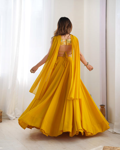 Blooming lehnga choli